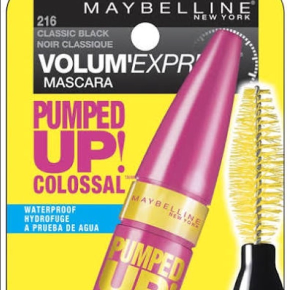*BRANDNEW* MaybellineNewYork VolumeExpress PumpedUpColossal ClassicBlack Mascara - Picture 2 of 3